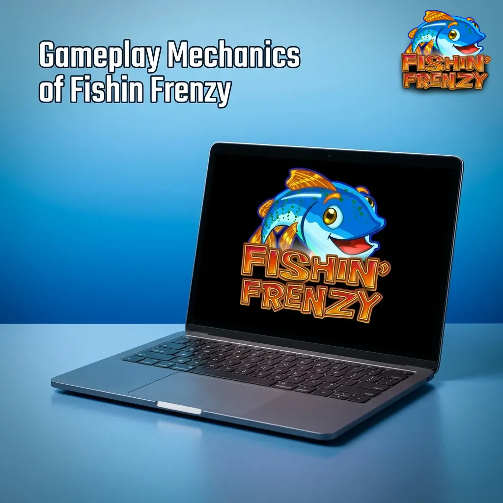 Colorful fishing-themed slot game showing 5x3 reels with fish symbols, fisherman wild, and pelican scatter icons