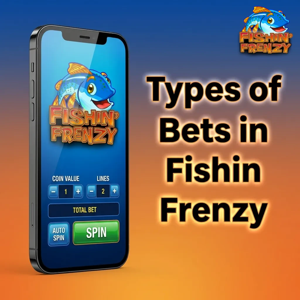 Fishin Frenzy slot interface showing 10 fixed paylines and betting controls with coin value adjustment options